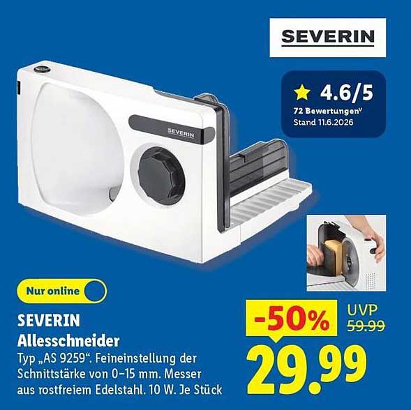 SEVERIN Allesschneider Typ „AS 9259“