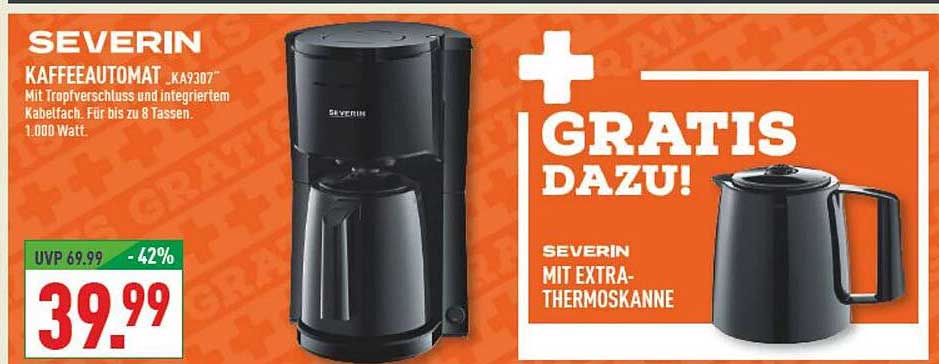 SEVERIN KAFFEEAUTOMAT "KA9307" mit Thermoskkanne