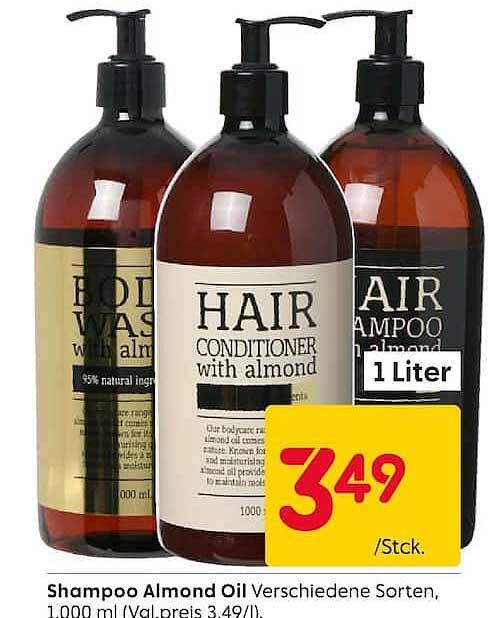 Shampoo Almond Oil Verschiedene Sorten, 1000 ml