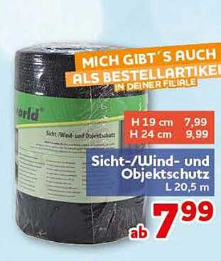 Sicht-/Wind- und Objektschutz