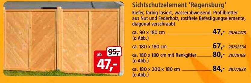 Sichtschutzelement 'Regensburg'