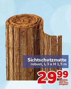 Sichtschutzmatte robust, L 3 x H 1,5 m