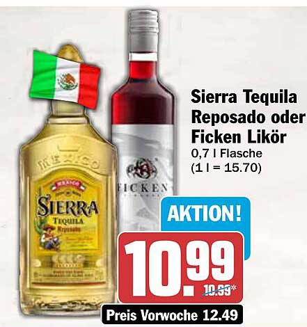 Sierra Tequila Reposado oder Ficken Likör