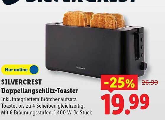 SILVERCREST Doppellangschlitz-Toaster