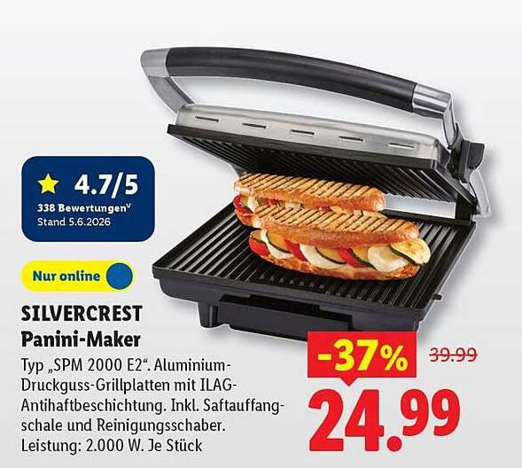 SILVERCREST Panini-Maker