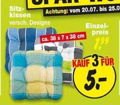 Sitz-kissen versch. Designs