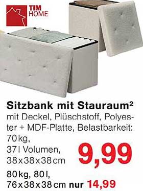 Sitzbank mit Stauraum²