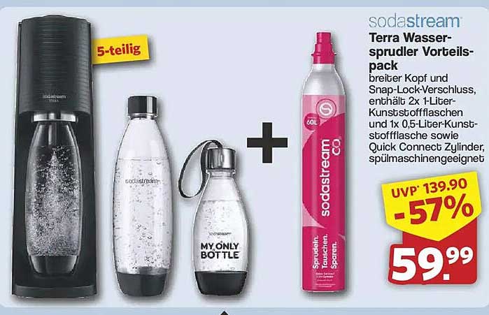 sodastream Terra Wasser-sprudler Vorteilspack