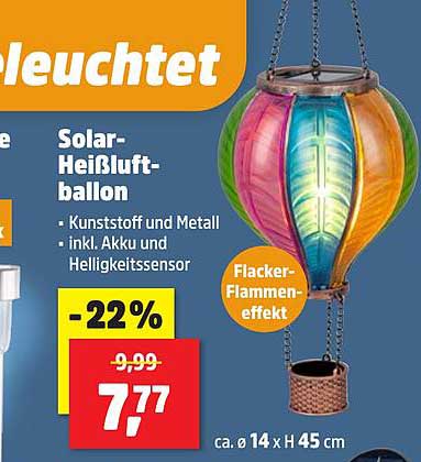 Solar-Heißluftballon