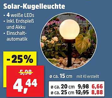 Solar-Kugelleuchte
