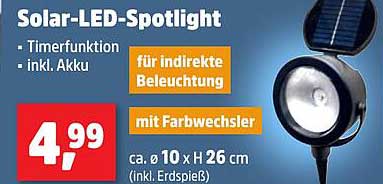 Solar-LED-Spotlight