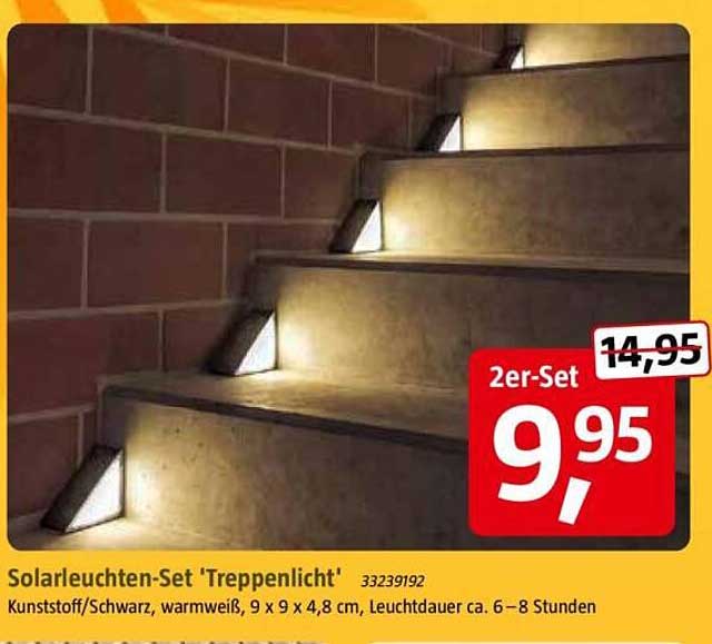 Solarleuchten-Set "Treppenlicht"