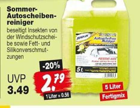 Sommer-Autoscheibenreiniger