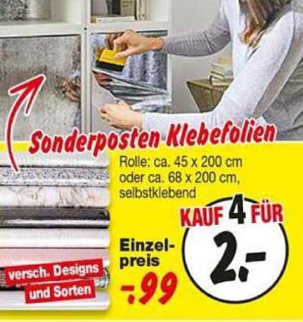 Sonderposten Klebefolien