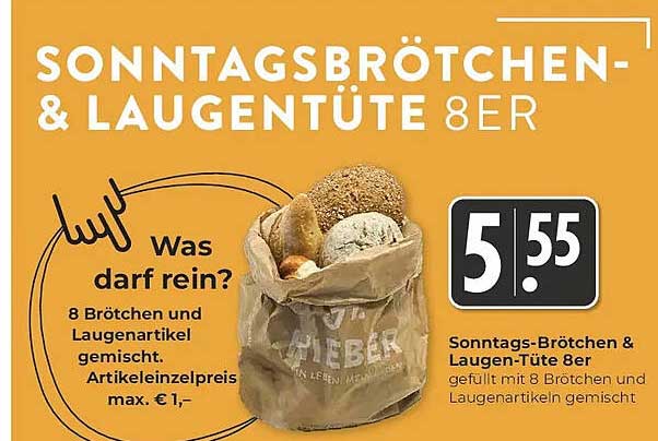 SONNTAGSBRÖTCHEN- & LAUGENTÜTE 8ER