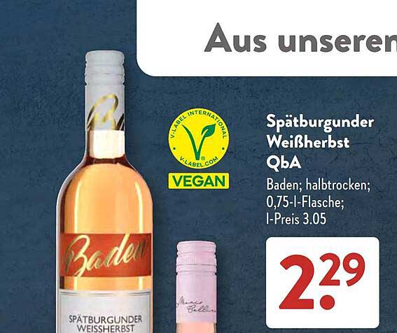 Spätburgunder Weißherbst QbA