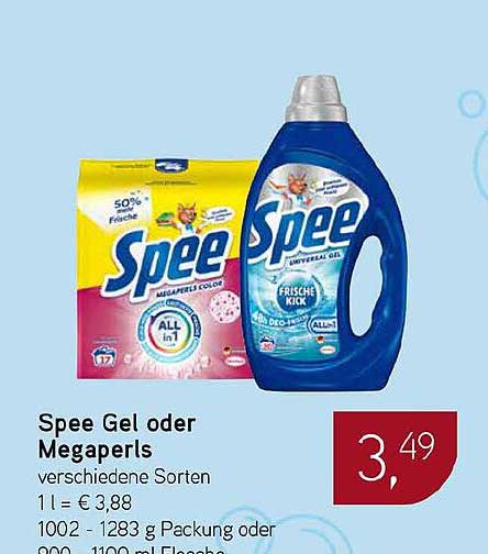 Spee Gel oder Megaperls