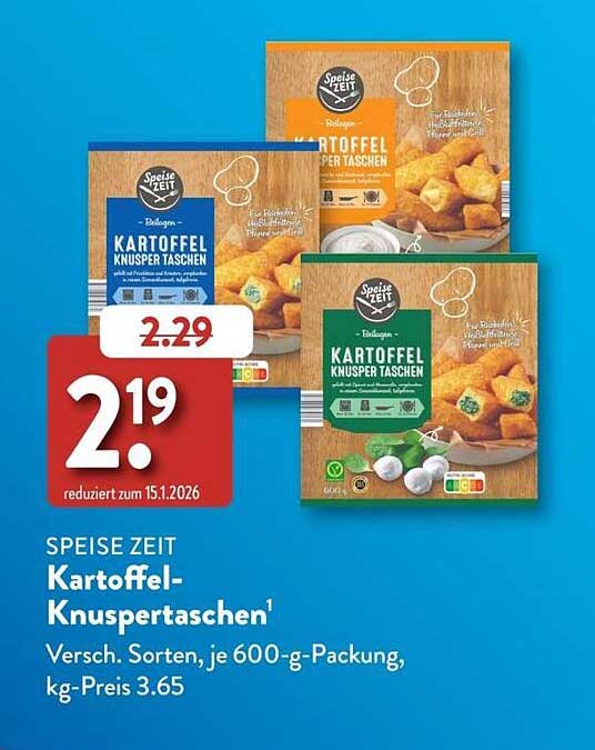 SPEISE ZEIT Kartoffel-Knuspertaschen