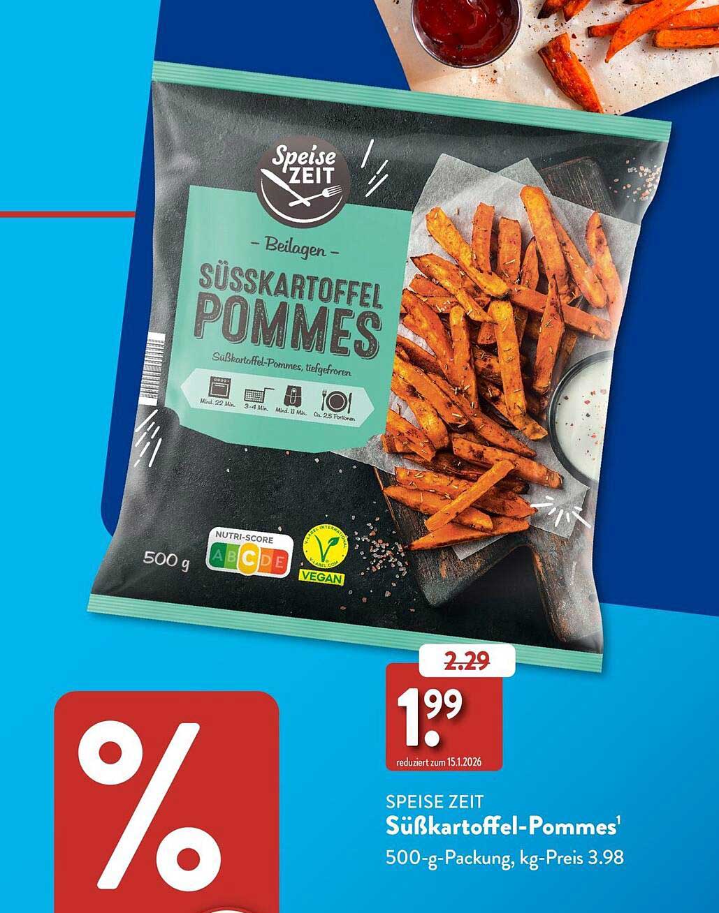 SPEISE ZEIT Süßkartoffel-Pommes