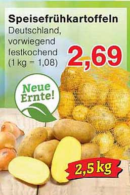 Speisefrühkartoffeln
