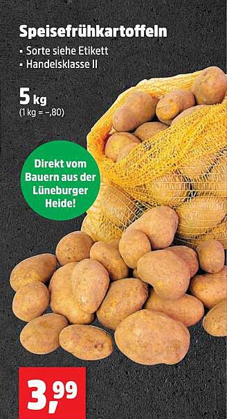 Speisefrühkartoffeln
