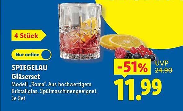 SPIEGELAU Gläserset Modell „Roma“