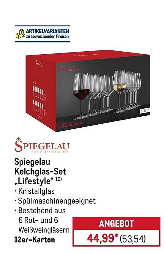 Spiegelau Kelchglas-Set „Lifestyle“
