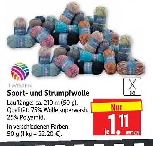 Sport- und Strumpfwolle