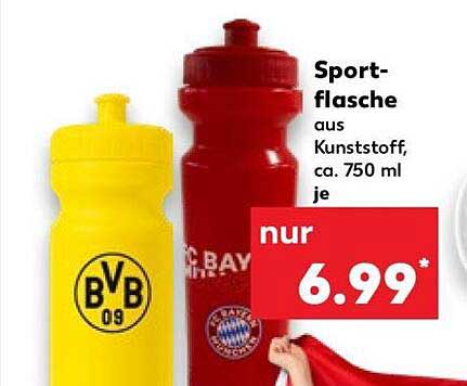 Sportflasche aus Kunststoff, ca. 750 ml je