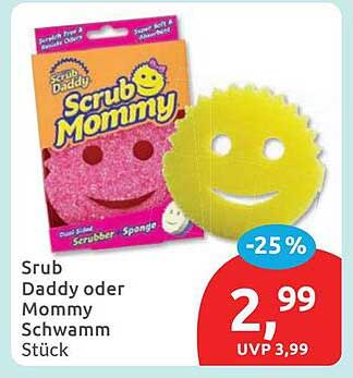 Srub Daddy oder Mommy Schwamm Stück