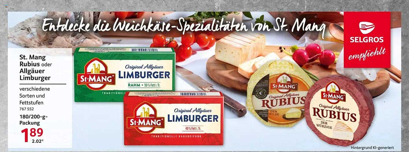 St. Mang Rubius oder Allgäuer Limburger
