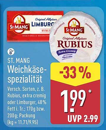 ST. MANG Weichkäse-spezialität