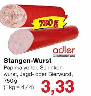 Stangen-Wurst