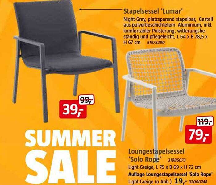 Stapelessel 'Lumar'