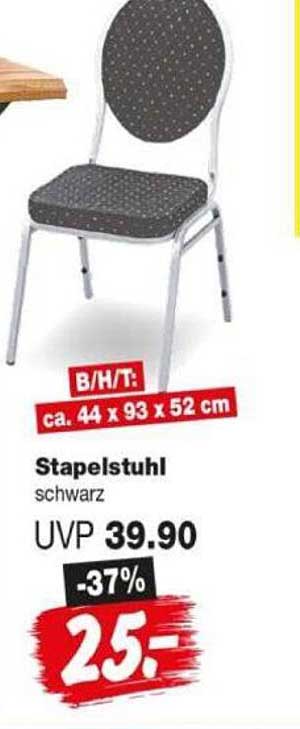 Stapelstuhl schwarz