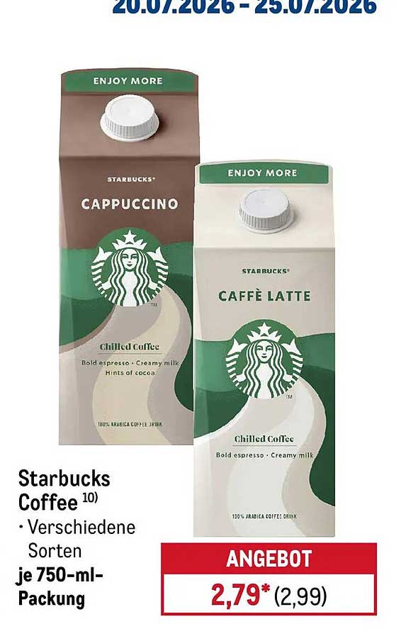 Starbucks Coffee Verschiedene Sorten je 750-ml-Packung