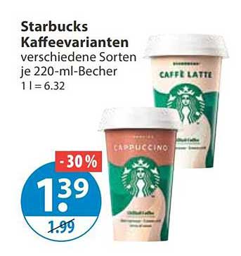 Starbucks Kaffeevarianten