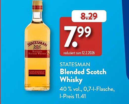 STATESMAN Blended Scotch Whisky