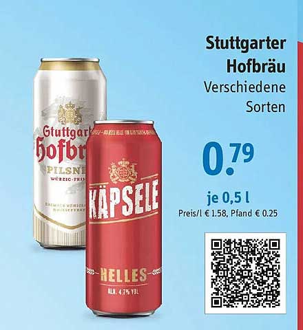 Stuttgarter Hofbräu Verschiedene Sorten