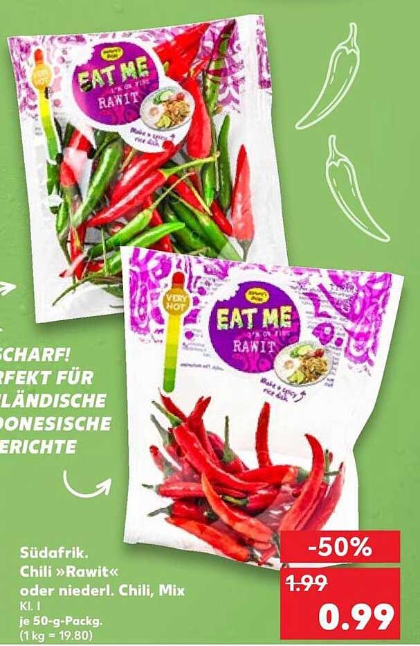 Südafrik. Chili »Rawit« oder niederl. Chili, Mix