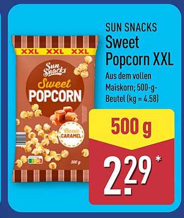 SUN SNACKS Sweet Popcorn XXL