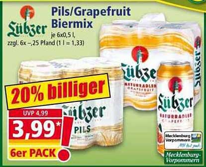 Süßer Pils/Grapefruit Biermix