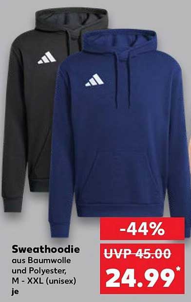 Sweathoodie aus Baumwolle und Polyester, M - XXL (unisex) je