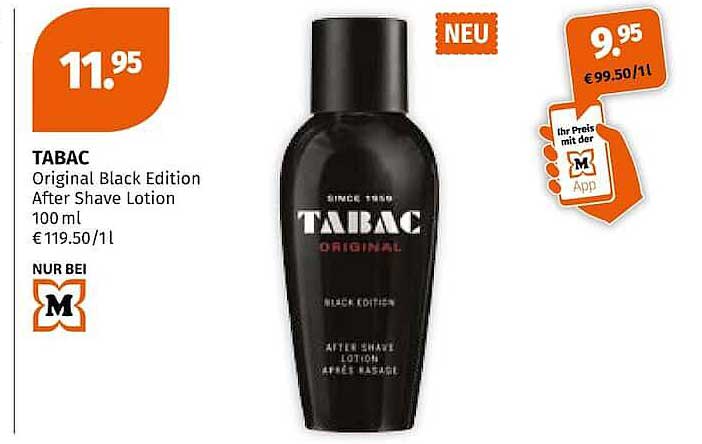 TABAC Original Black Edition After Shave Lotion 100 ml