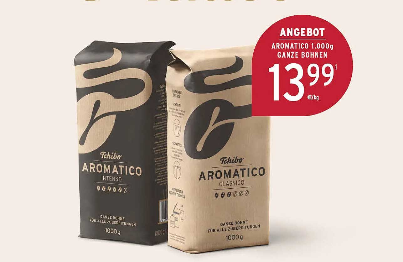 Tchibo AROMATICO 1.000g GANZE BOHNEN