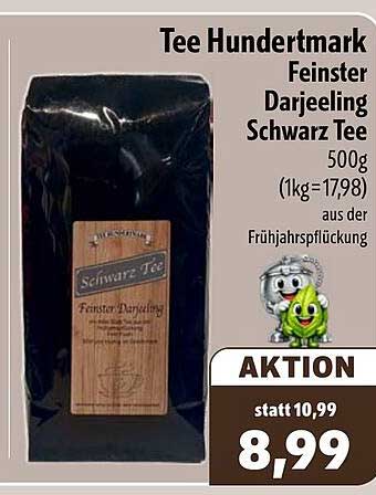 Tee Hundtmark Feinster Darjeeling Schwarz Tee 500g