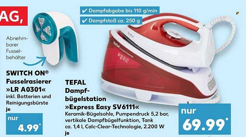 TEFAL Dampf-bügelstation »Express Easy SV6111«