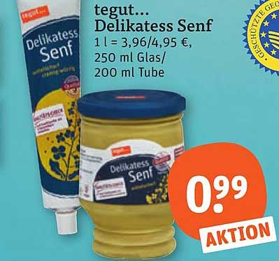tegut... Delikatess Senf