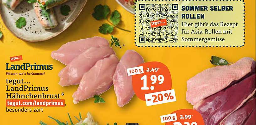 tegut... LandPrimus Hähnchenbrust