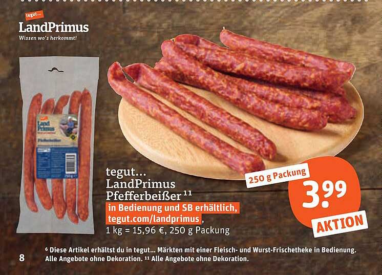 tegut... LandPrimus Pfefferbeißer